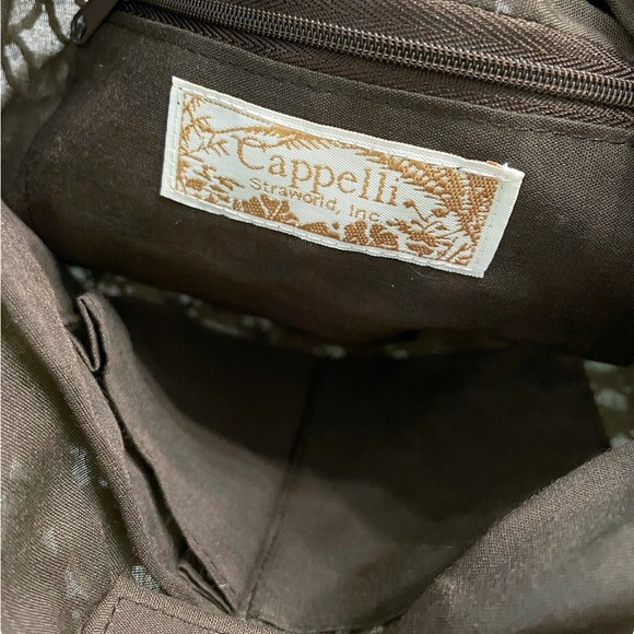 CAPELLI Straworld Shoulder bag Macrame BUTTON Purse Green / Brown - Picture 8 of 8